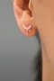Heliophilia Silver Pendientes de Plata de Ley 925 con Circón Multicolor